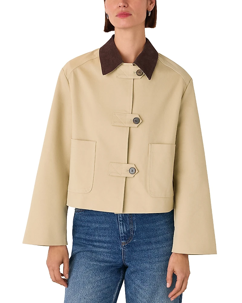 Whistles Cord Collar Worker Jacket