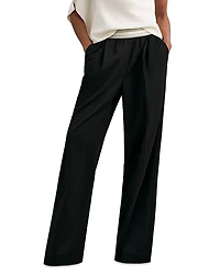 Reiss Petites Camelia Waistband Wide Leg Pants