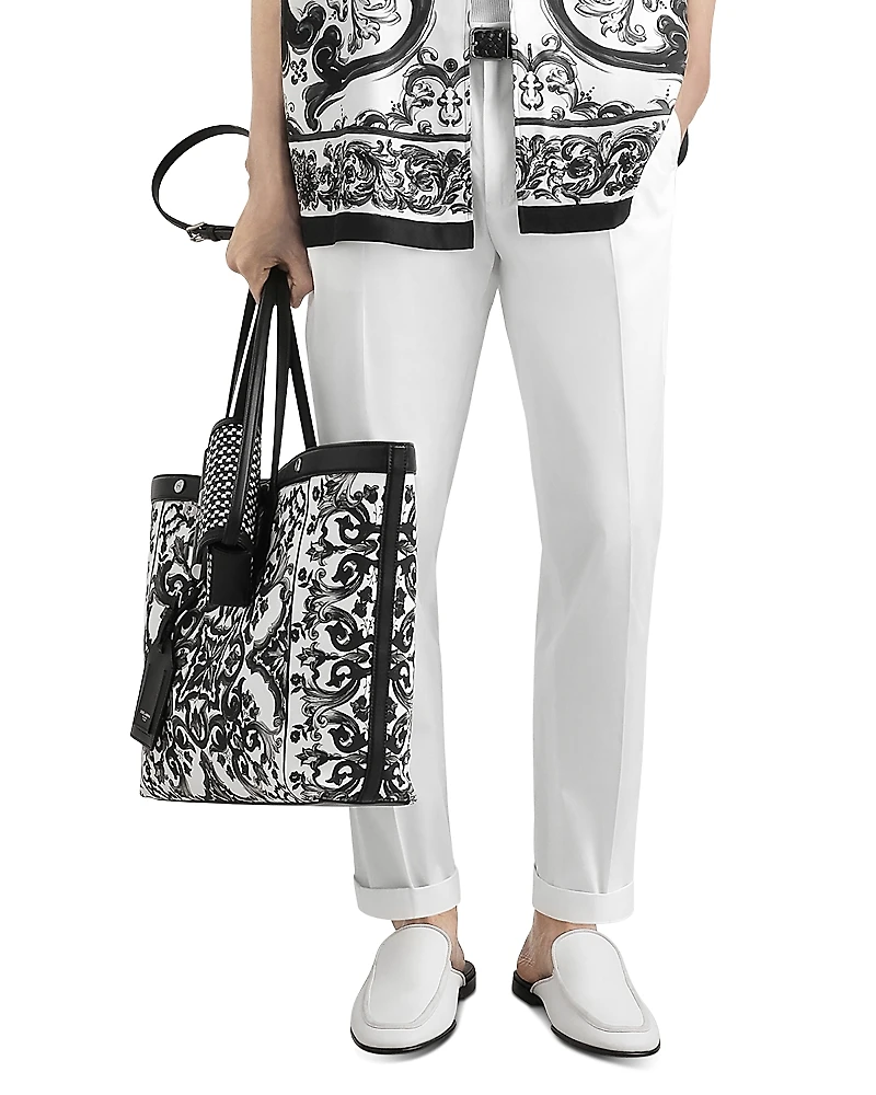 Dolce & Gabbana Bianco Regular Fit Pant