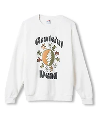 Junk Food Clothing Unisex Grateful Dead Bear Ring Flea Market Crew Fleece Sweatshirts
