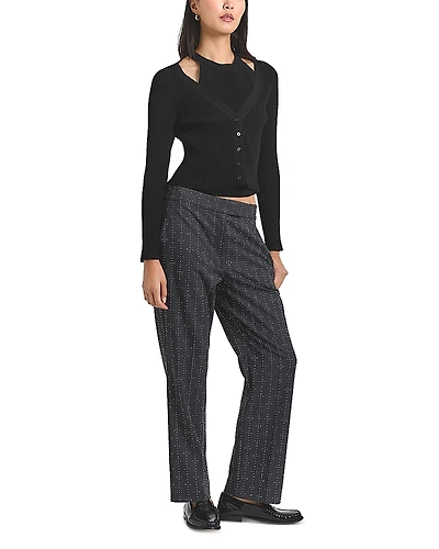 Derek Lam 10 Crosby Reagan Mini Studded Trousers