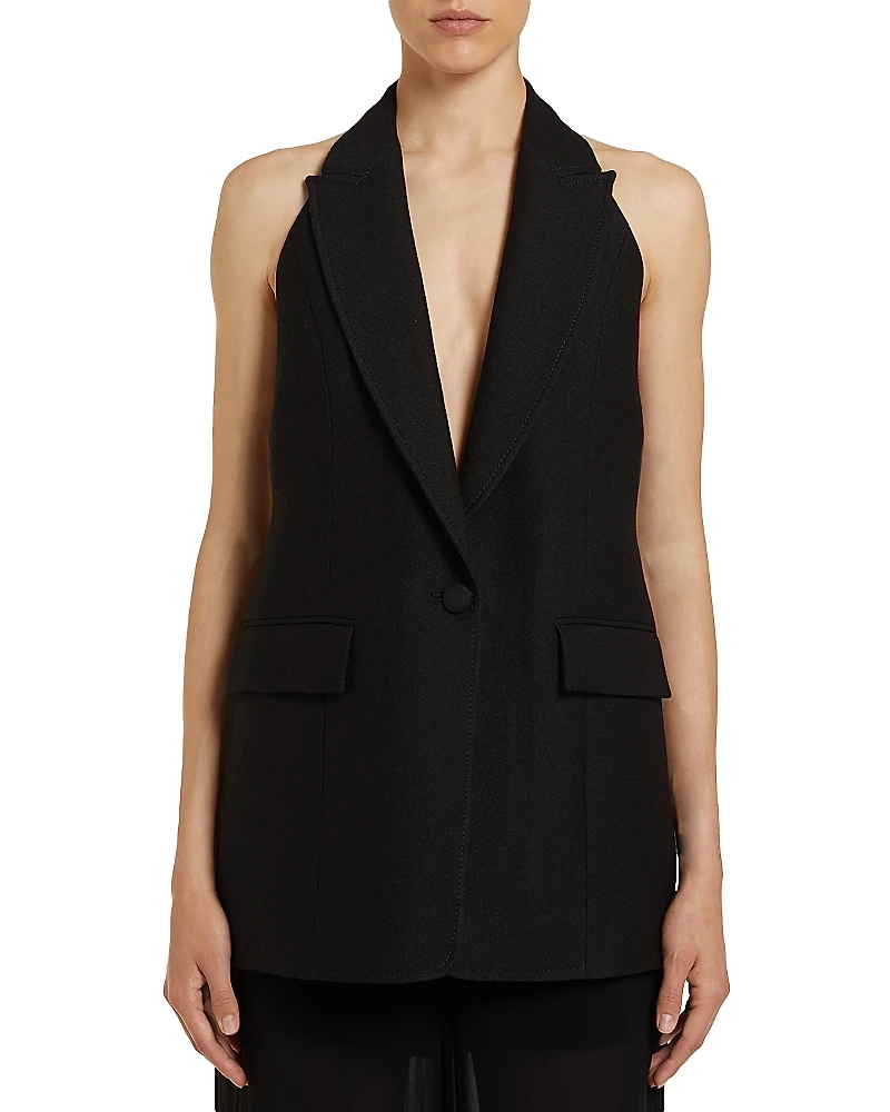 Marella Body Black Sleeveless Blazer