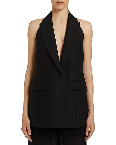 Marella Body Black Sleeveless Blazer