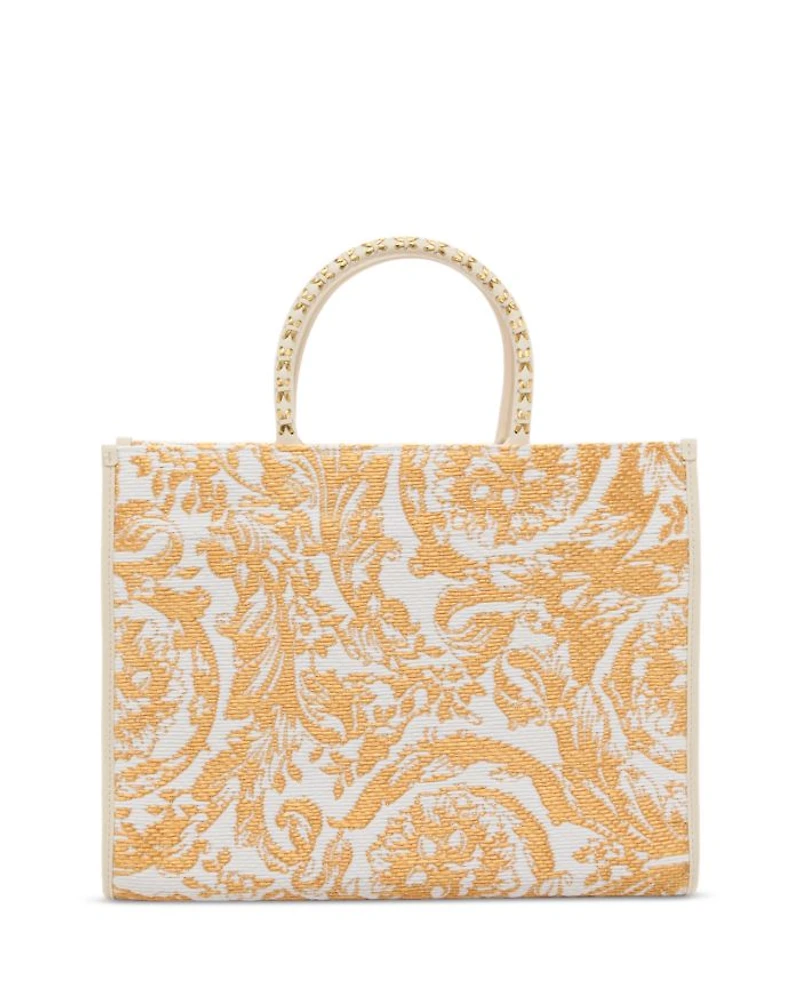 Barocco Athena Raffia Medium Tote Bag