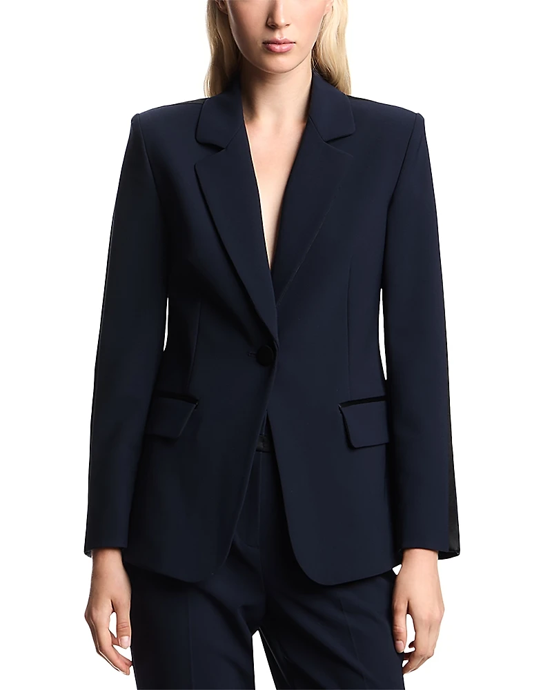 Emporio Armani Satin Trim Blazer