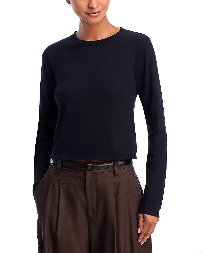 perfectwhitetee Jamie Long Sleeve Crewneck Tee