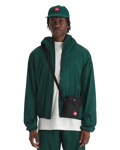 The North Face Tnf Red Box Packable Hooded Wind Jacket