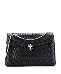 Pre-Owned Bvlgari Serpenti Forever Shoulder Bag Quilted Leather