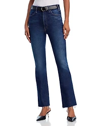 Mother The Hustler Flood Fray High Rise Jeans