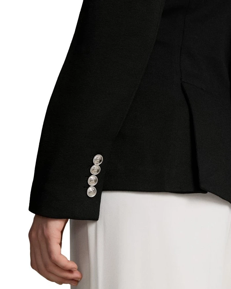 Knit Double Breasted Blazer
