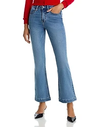 Aqua High Rise Mini Flare Bootcut Jeans