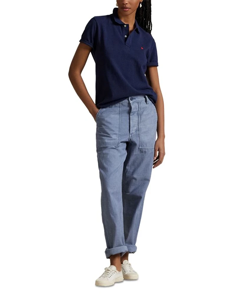 Classic-Fit Mesh Polo Shirt
