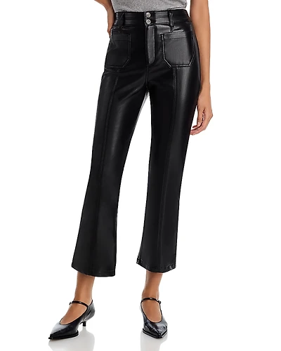 Cinq a Sept Faux Leather Dorothea High Rise Ankle Jeans