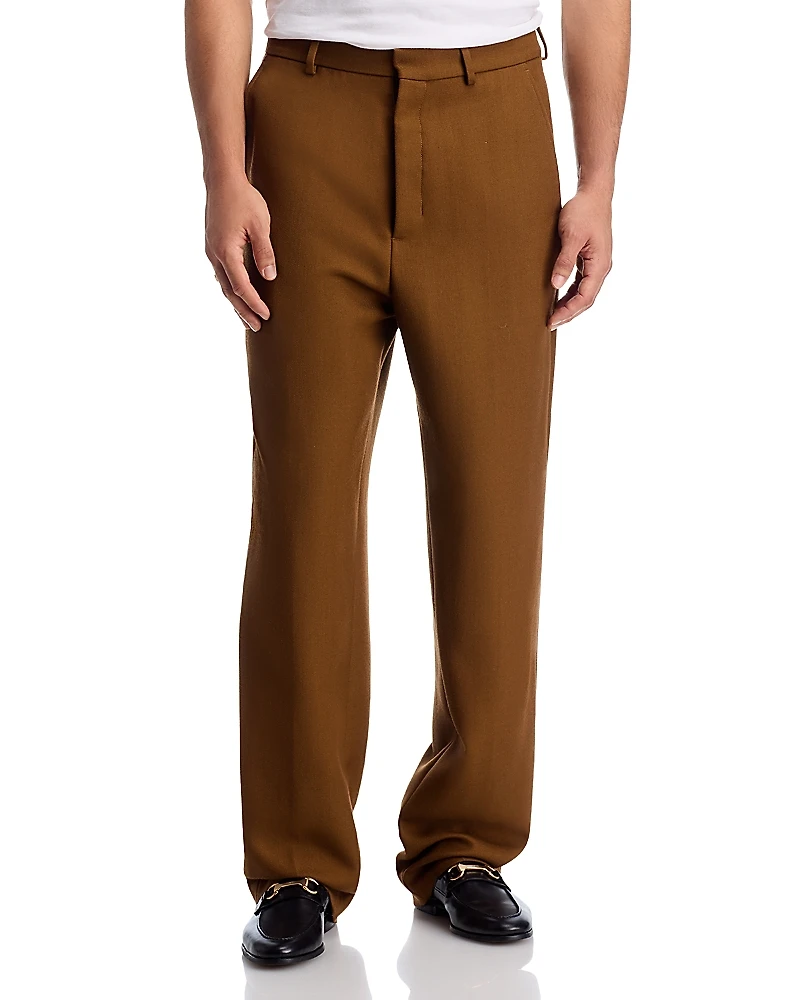 Ami Wide Fit Wool Trousers