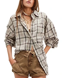 Free People Ashley Plaid Shirt