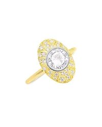 Meira T 14K Yellow Gold Lab Grown Diamond Halo Ring