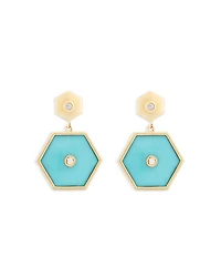 Miseno Jewelry Diamond & Turquoise Baia Earrings