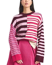 Derek Lam 10 Crosby Avalon Spliced Stripe Sweater