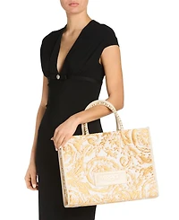 Barocco Athena Raffia Medium Tote Bag