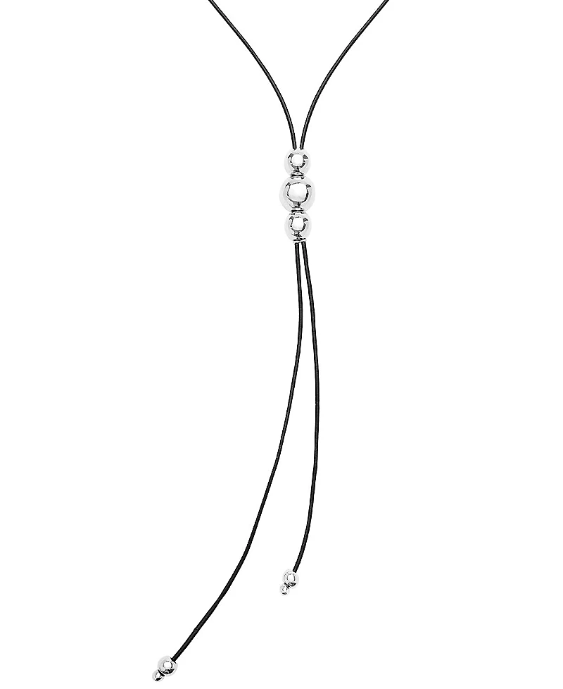 UNOde50 Triple-Bead Leather Necklace