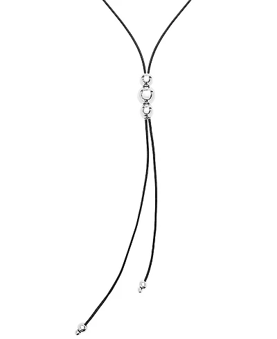 UNOde50 Triple-Bead Leather Necklace