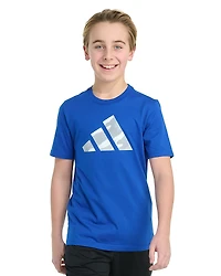 Adidas Boys' Short Sleeved Halftone Camo Logo Graphic Tee - Big Kid