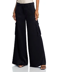 Toccin Maia Silky Satin Cargo Pants