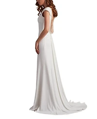 Marcellina Pearl Trim Gown