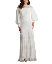 Silverado Blouson Sleeve Gown