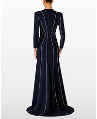 Victoire Rhinestone-Embellished Maxi Gown