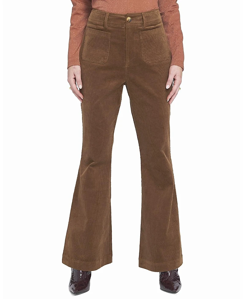 Elle Collection Wide Leg Corduroy Pants