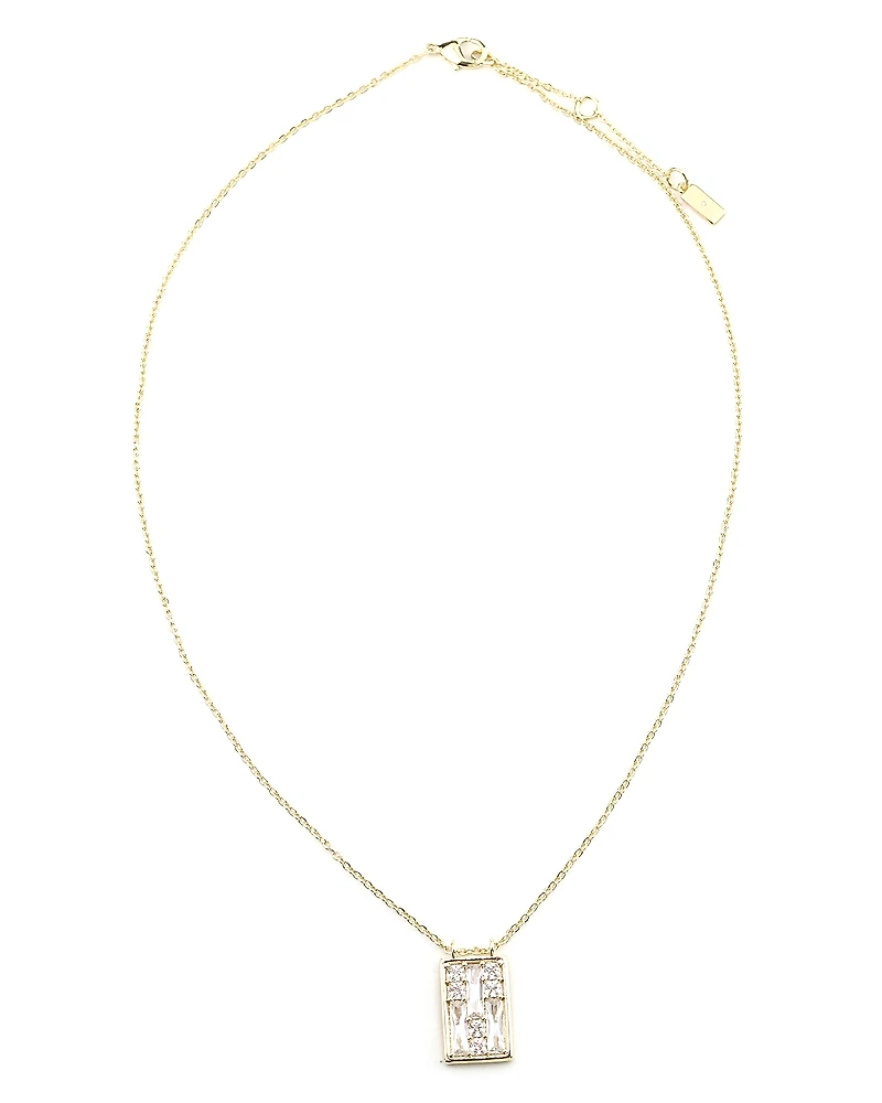 Aqua Mosaic Crystal Pendant Necklace, 18-19 - Exclusive