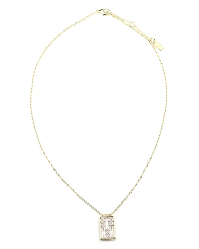 Aqua Mosaic Crystal Pendant Necklace, 18-19 - Exclusive