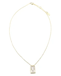 Aqua Mosaic Crystal Pendant Necklace, 18-19 - Exclusive