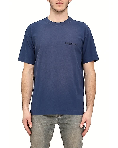 Purple Brand Textured Graphic Logo Tee