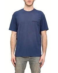 Purple Brand Textured Graphic Logo Tee