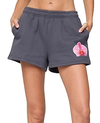 Edikted Orchid Babe Sweat Shorts