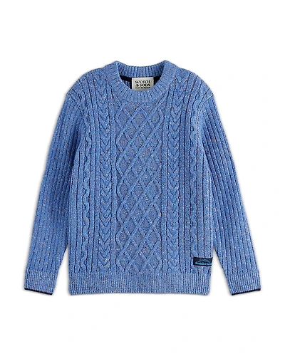 Scotch & Soda Boys' Cable Knitted Pullover Sweater - Little Kid, Big Kid
