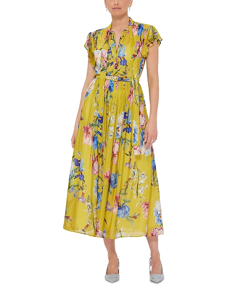 Leo Lin Grace Belted Midi Dress