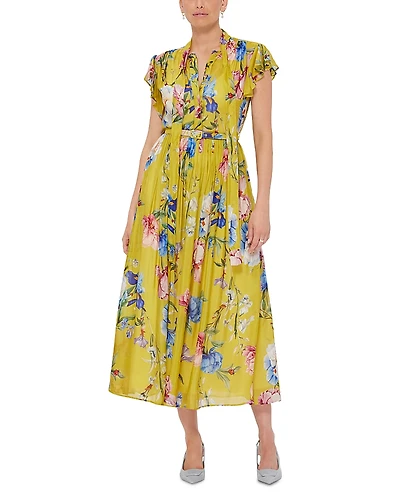 Leo Lin Grace Belted Midi Dress