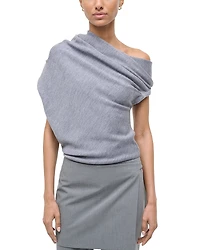 Staud Mabel Asymmetric Sweater