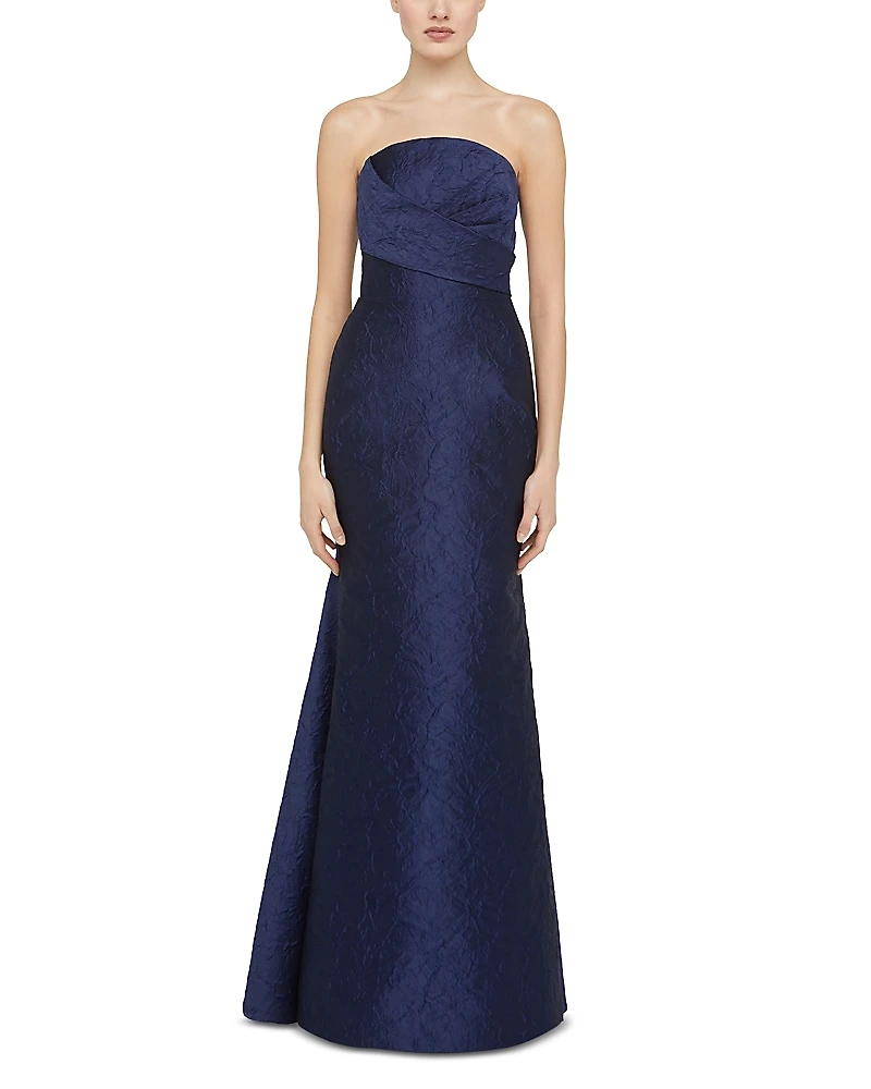 Theia Harlow Strapless Gown