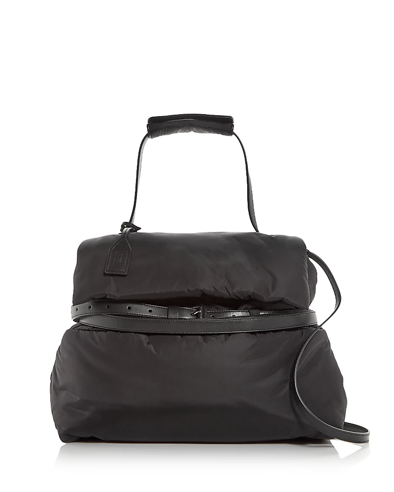 Moschino Tie Me Medium Nylon Shoulder Bag