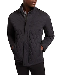 Ted Baker Hollbec Regular Fit Diamond Quilted Coat