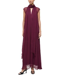 Staud Camilla Tie Neck Maxi Dress