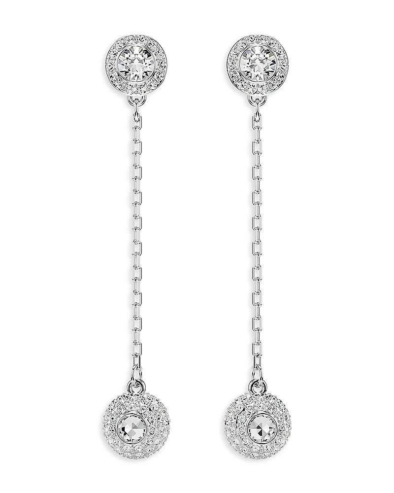 Swarovski Una Crystal Angelic Front To Back Drop Earrings