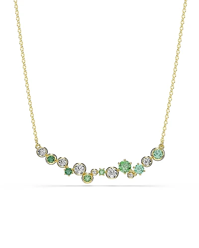 Swarovski Constella White & Green Crystal Collar Necklace, 14.87-18.87