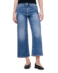 DL1961 Hepburn High Rise Wide Leg Petite Jeans