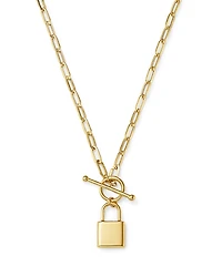 Bloomingdale's Fine Collection Padlock Pendant Necklace