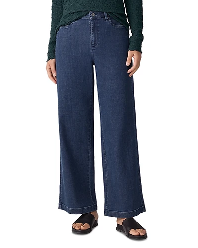 Eileen Fisher High Rise Wide Leg Jeans